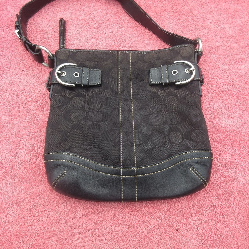 Coach Black Signature Purse